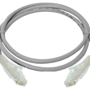 Linkbasic 1 Meter UTP Cat6a Patch Cable Grey